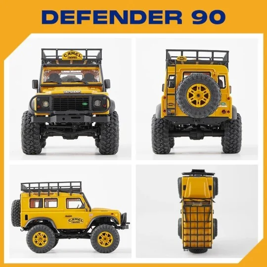 FMS12491RTRYL-FCX24M Land Rover Defender 90 Camel Trophy 1/24 RTR FMS - FMS12491RTRYL