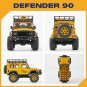 FCX24M Land Rover Defender 90 Camel Trophy 1/24 RTR FMS FMS Model FMS12491RTRYL - 2 FMS12491RTRYL-FCX24M Land Rover Defender 90 Camel Trophy 1/24 RTR FMS - FMS12491RTRYL