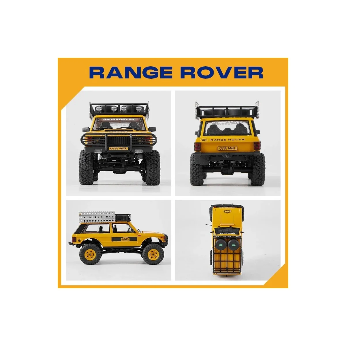 FCX24M Range Rover 1ère génération Camel Trophy 1/24 RTR FMS FMS Model FMS12481RTRYL - 2