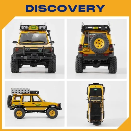 FMS12483RTRYL-FCX24M Land Rover Discovery 1st Generation Camel Trophy 1/24 RTR FMS - FMS12483RTRYL