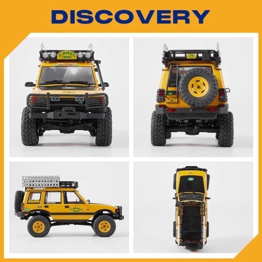 FMS12483RTRYL-FCX24M Land Rover Discovery 1st Generation Camel Trophy 1/24 RTR FMS