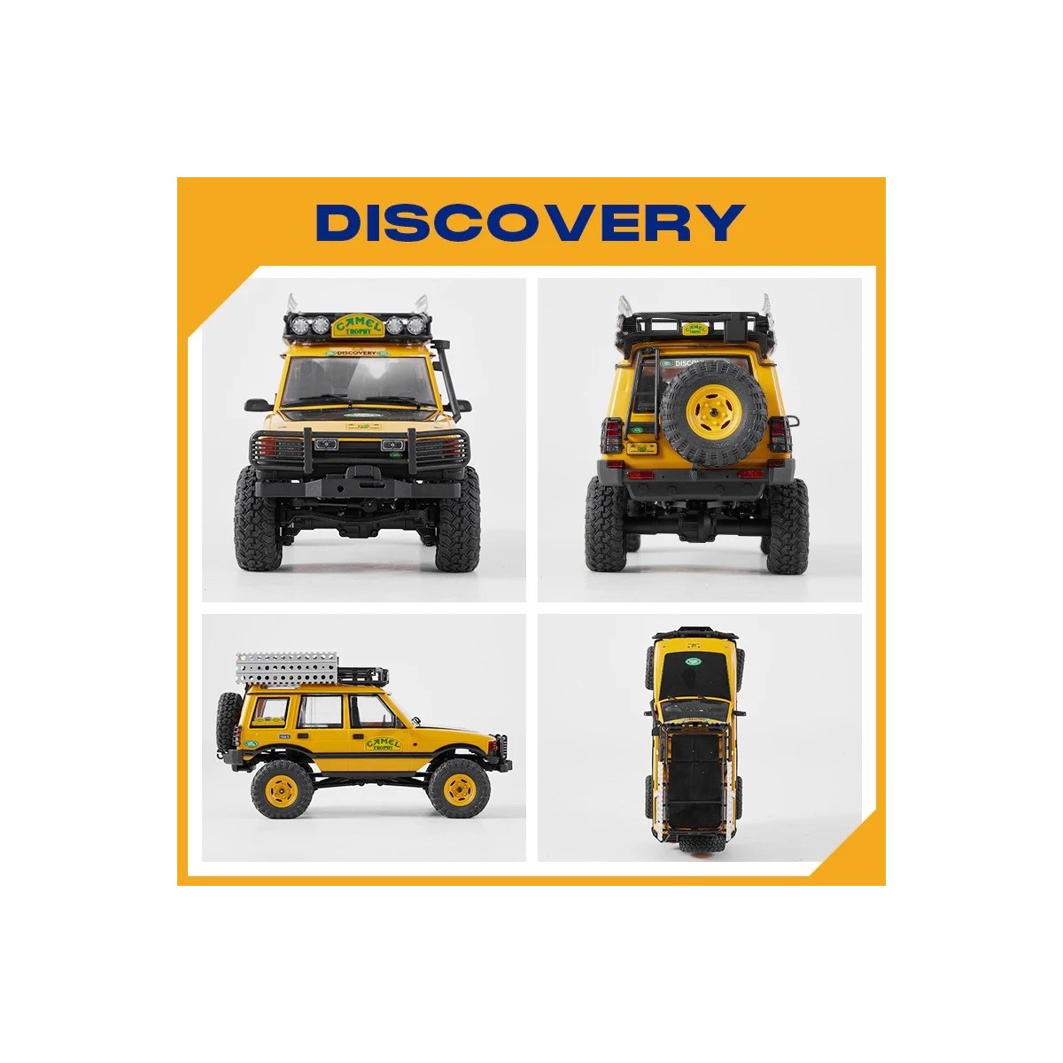 FCX24M Land Rover Discovery 1st Generation Camel Trophy 1/24 RTR FMS FMS Model FMS12483RTRYL - 2
