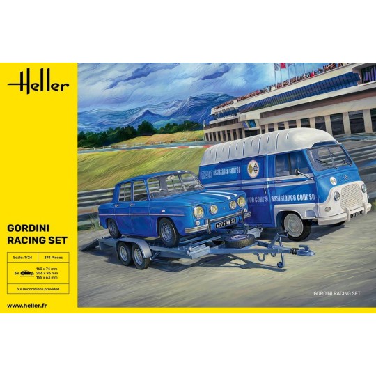 HEL-50328-Coffret Gordini Racing 1/24 Heller