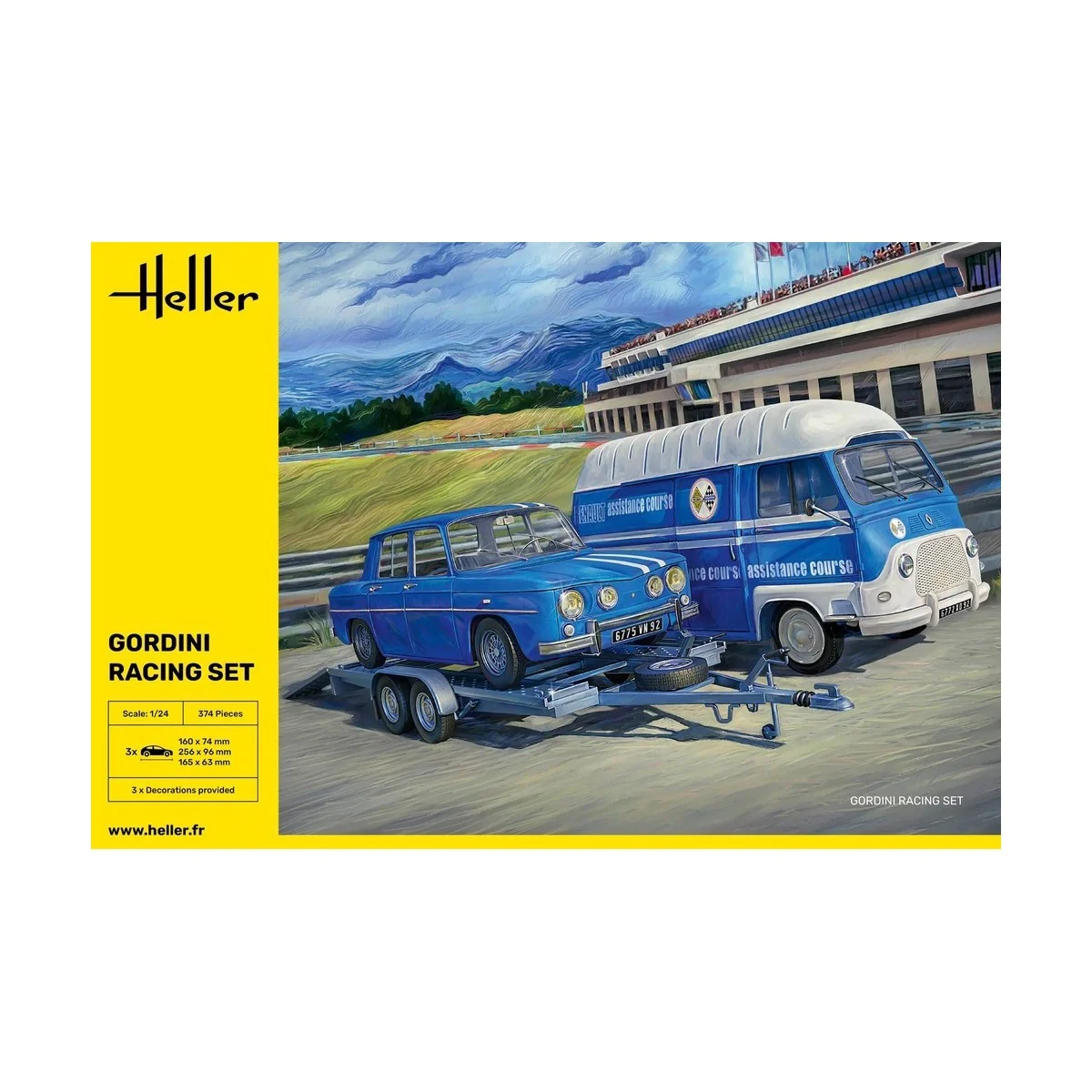 Set Gordini Racing 1/24 Heller Heller HEL-50328 - 2 Set Gordini Racing 1/24 Heller Heller HEL-50328 - 2