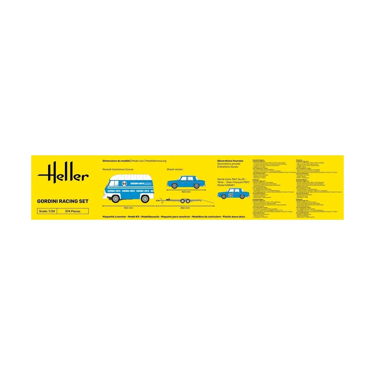 Set Gordini Racing 1/24 Heller Heller HEL-50328 - 4