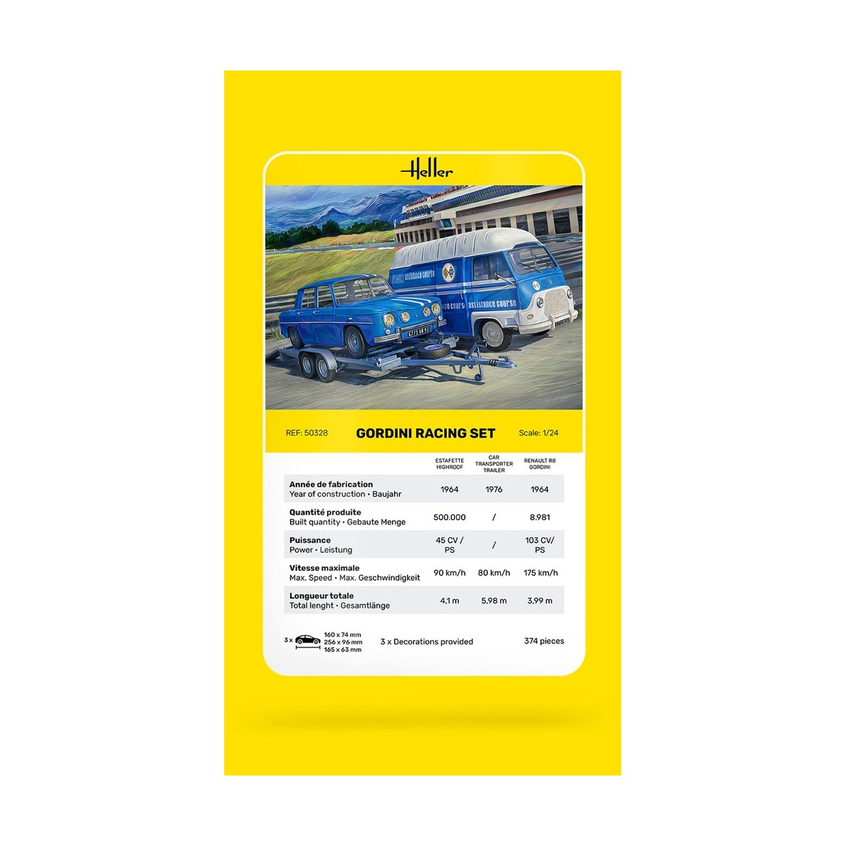 Set Gordini Racing 1/24 Heller Heller HEL-50328 - 5