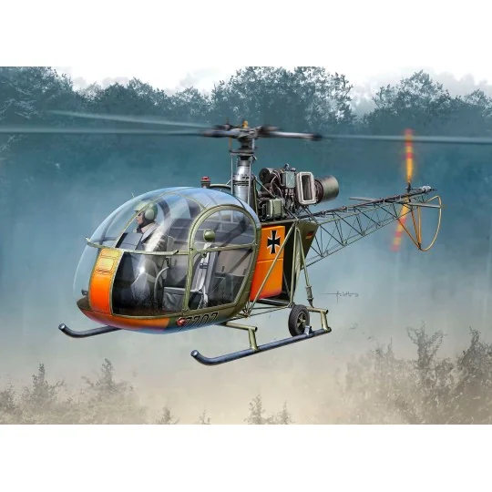 Hélicoptère Alouette II 1/32 Revell Revell 03804 - 8 03804-Hélicoptère Alouette II 1/32 Revell - 03804
