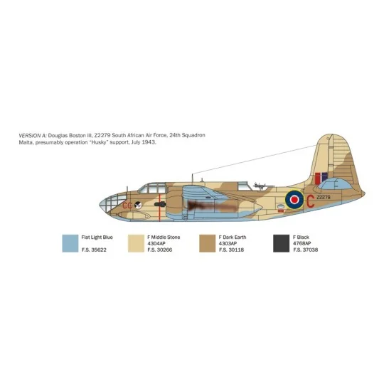 A-20B/C Havoc (Boston III) 1/48 Italeri Italeri I2656 - 4 I2656-A-20B/C Havoc (Boston III) 1/48 Italeri - I2656