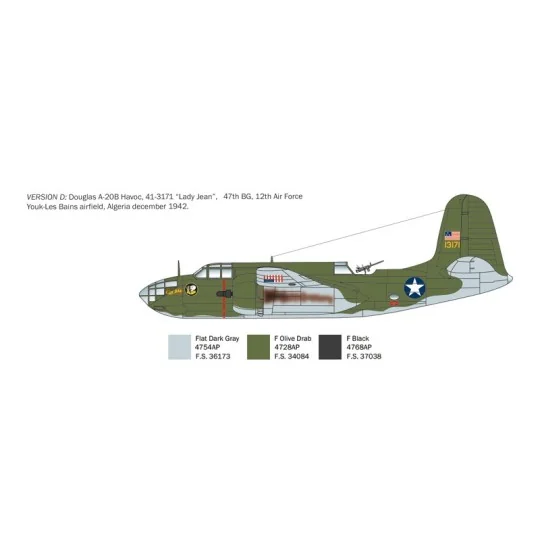 A-20B/C Havoc (Boston III) 1/48 Italeri Italeri I2656 - 6 I2656-A-20B/C Havoc (Boston III) 1/48 Italeri - I2656