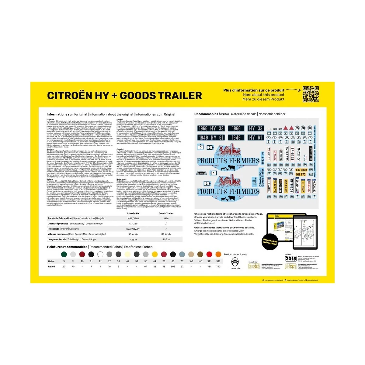 Citroën HY + remorque 1/24 Heller Heller HEL-50331 - 3