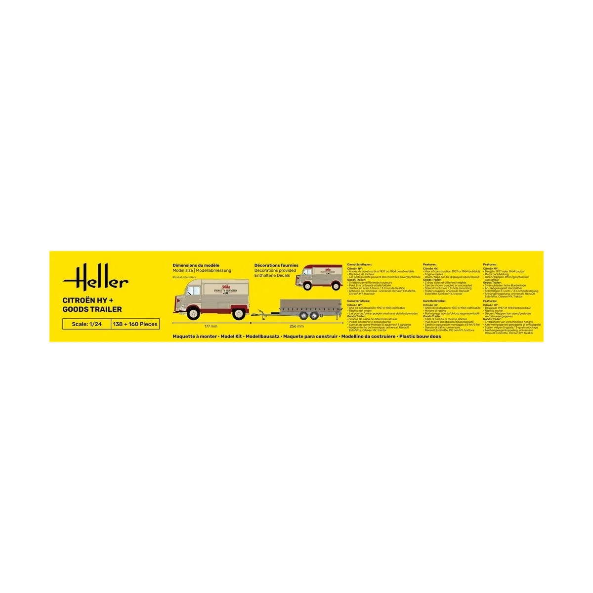 Citroën HY + remorque 1/24 Heller Heller HEL-50331 - 4 Citroën HY + remorque 1/24 Heller Heller HEL-50331 - 4