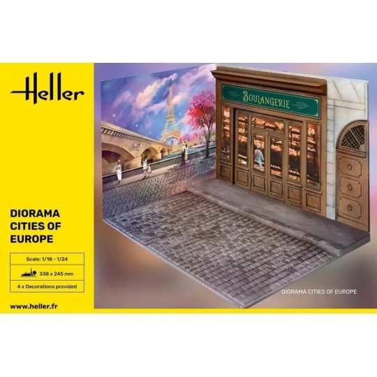 Diorama citées d'Europe 1/18 - 1/24 Heller Heller HEL-81256 - 2 HEL-81256-Diorama citées d'Europe 1/18 - 1/24 Heller - HEL-81256