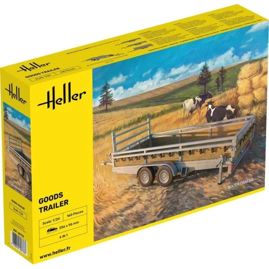 HEL-80778-Remorque routière à marchandises 1/24 Heller - HEL-80778