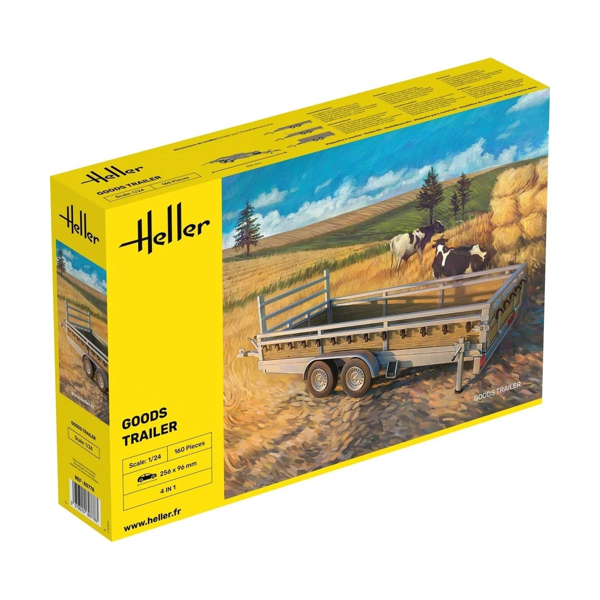 Remorque routière à marchandises 1/24 Heller Heller HEL-80778 - 1