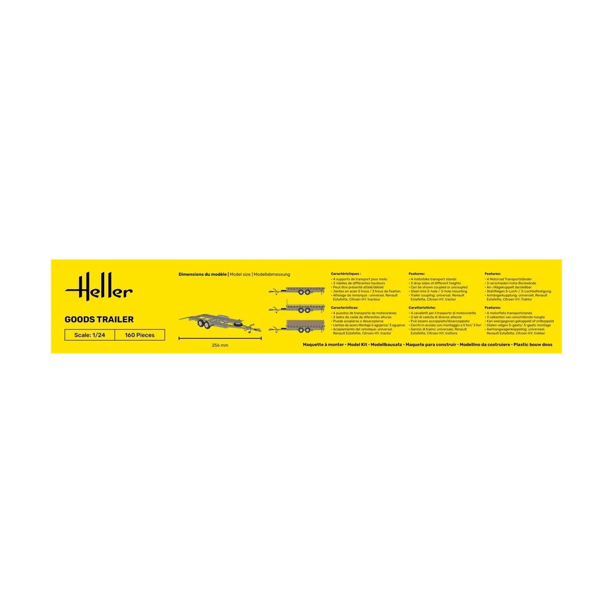Remorque routière à marchandises 1/24 Heller Heller HEL-80778 - 7