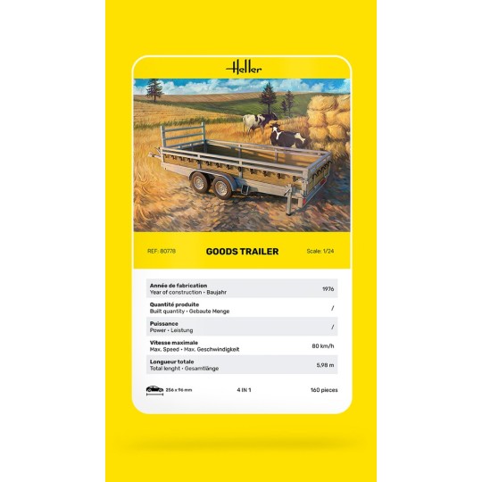 1/24 Heller Freight Road Trailer Heller HEL-80778 - 8 HEL-80778-1/24 Heller Freight Road Trailer - HEL-80778