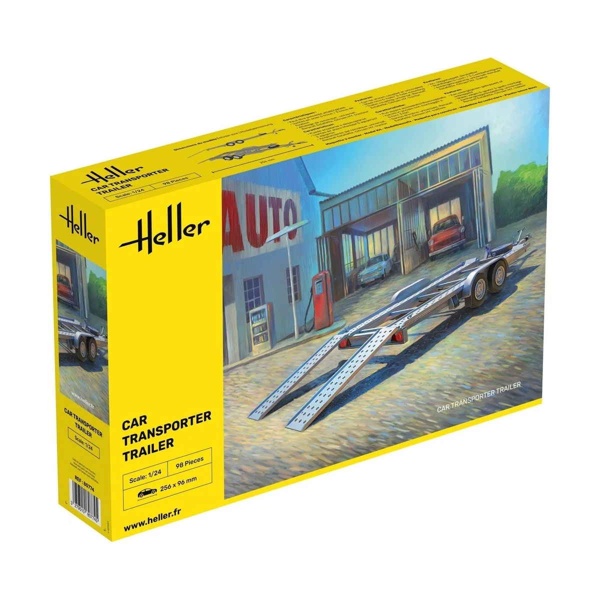 Remorque porte-voiture 1/24 Heller Heller HEL-80774 - 1