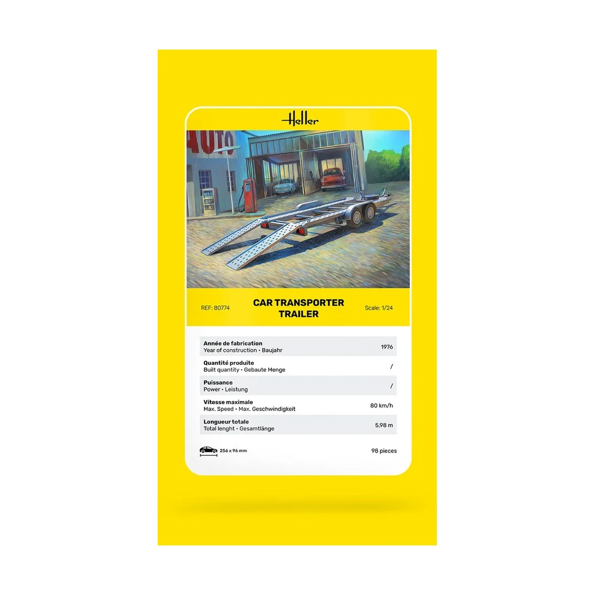 Remorque porte-voiture 1/24 Heller Heller HEL-80774 - 6