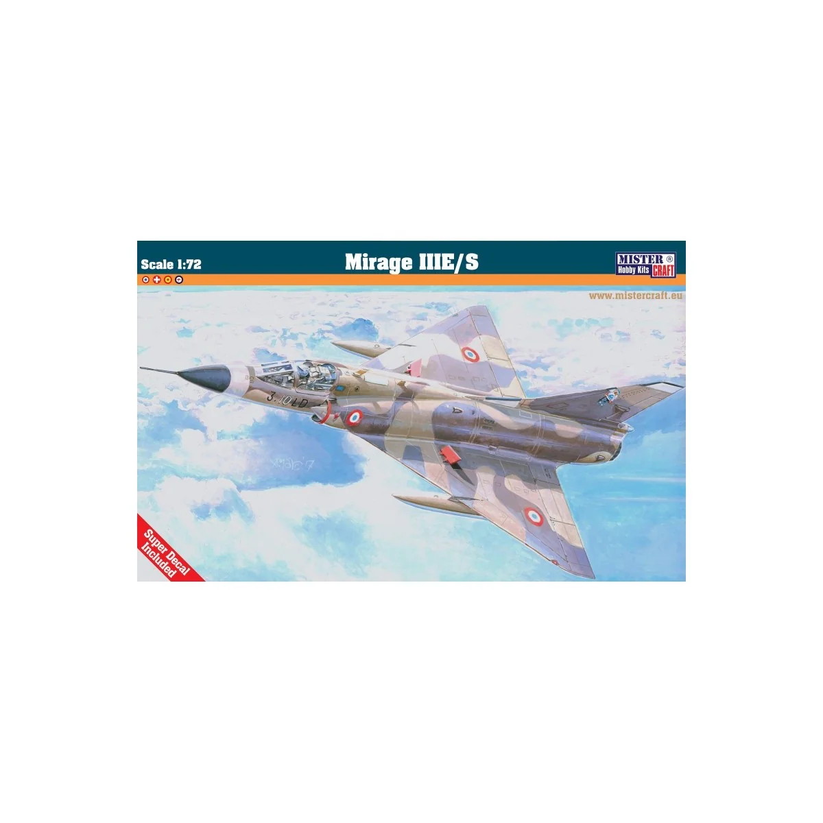 Mirage III 1/72 Mister Craft + glue and paints Hobby Boss 050337 - 2 Mirage III 1/72 Mister Craft + glue and paints Hobby Boss 050337 - 2