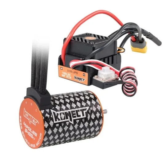 KN-COMBO-D5-Combo brushless 1/10 ESC 60A WP + moteur 4P 3650SL 5400KV Konect