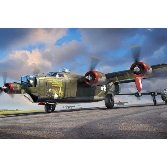 HB81774-Maquette américaine B-24J Liberator au 1/48 par Hobby Boss