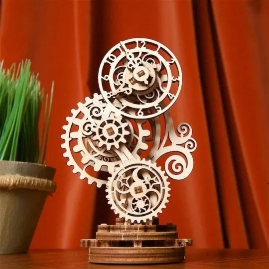 Steampunk Horloge 2.0 Puzzle 3D bois UGEARS UGEARS UG-70219 - 6 UG-70219-Steampunk Horloge 2.0 Puzzle 3D bois UGEARS - UG-70219