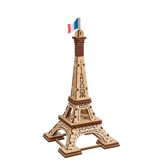 Paris Eiffel Tower 3D Wood Puzzle UGEARS UGEARS UG-70249 - 1 UG-70249-Paris Eiffel Tower 3D Wood Puzzle UGEARS - UG-70249