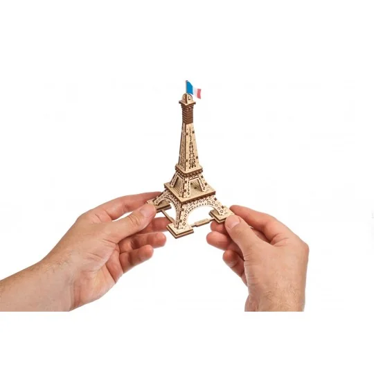 Paris Eiffel Tower 3D Wood Puzzle UGEARS UGEARS UG-70249 - 2 UG-70249-Paris Eiffel Tower 3D Wood Puzzle UGEARS - UG-70249