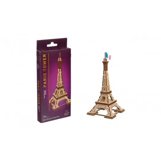 Paris Eiffel Tower 3D Wood Puzzle UGEARS UGEARS UG-70249 - 3 UG-70249-Paris Eiffel Tower 3D Wood Puzzle UGEARS - UG-70249