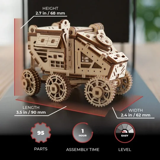 UG-70165-Mars Buggy Puzzle 3D Wood UGEARS