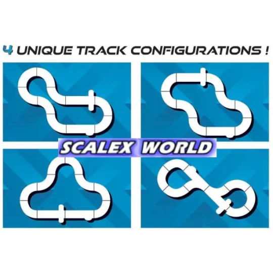 C1422P-Circuit slot Street Cruisers Race Set 1/32 Scalextric - C1422P