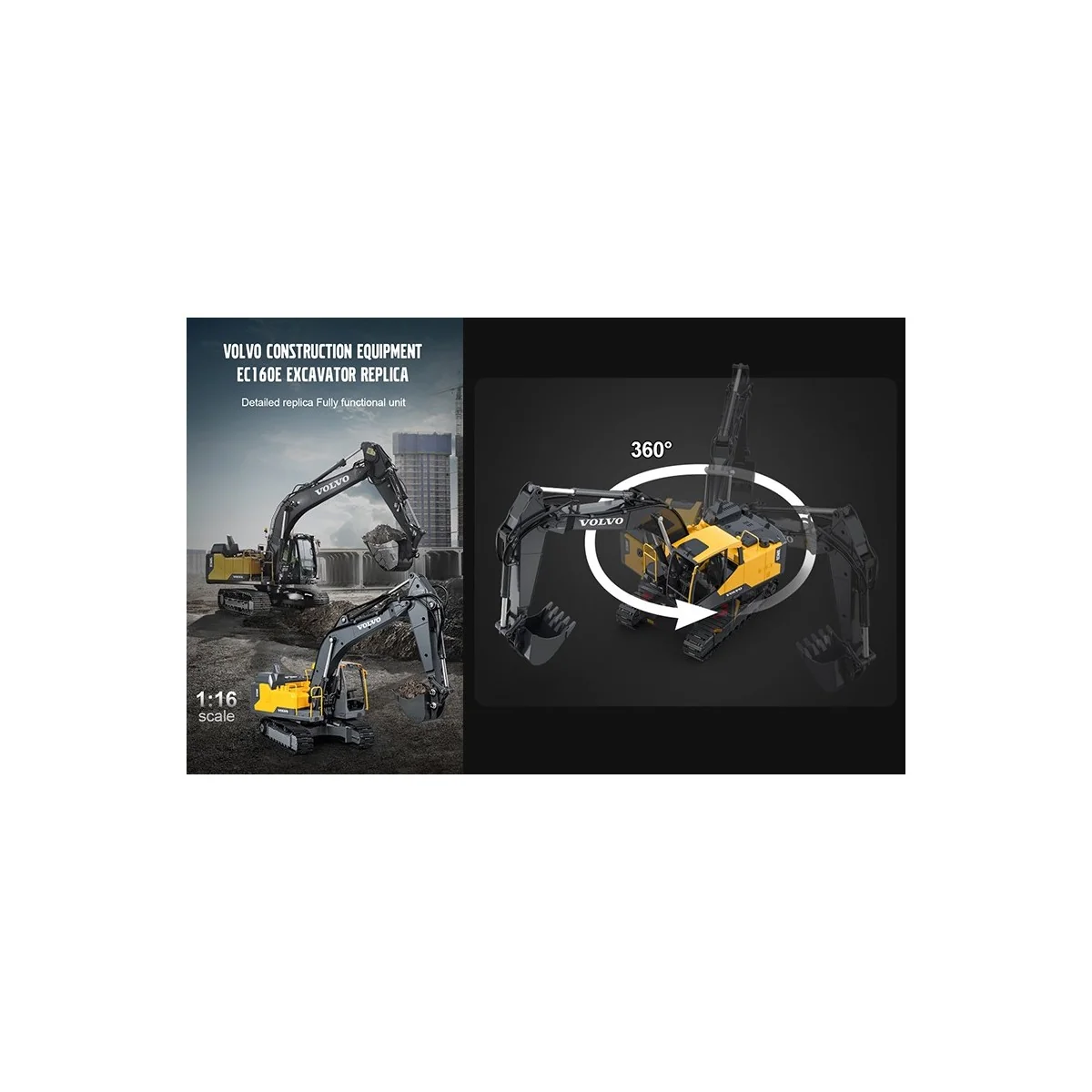 Volvo Pro ES 160E RC Excavator - T2M T2M T804 - 8 Volvo Pro ES 160E RC Excavator - T2M T2M T804 - 8