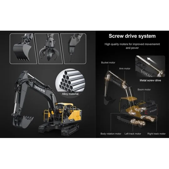 Volvo Pro ES 160E RC Excavator - T2M T2M T804 - 11 T804-Volvo Pro ES 160E RC Excavator - T2M - T804