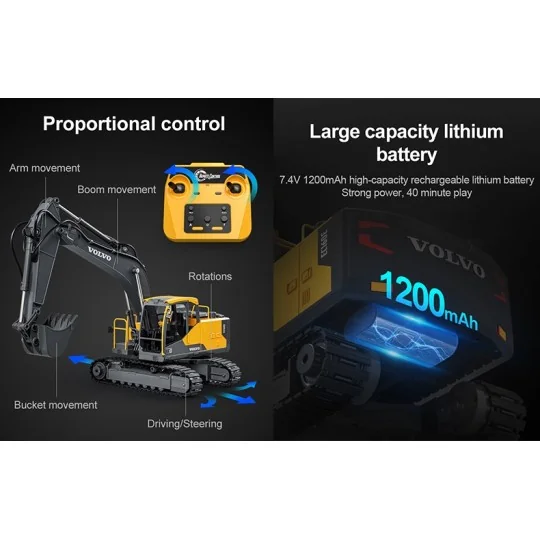 T804-Volvo Pro ES 160E RC Excavator - T2M