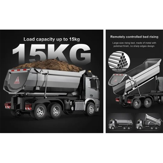 T805-Camion Benne RC Mercedes Benz Arocs - T2M