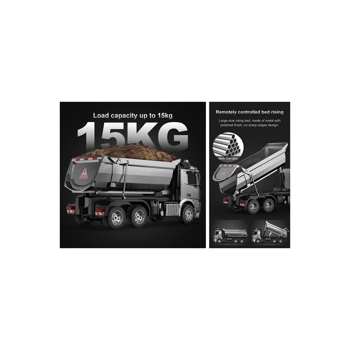 Mercedes Benz Arocs RC Dump Truck - T2M T2M T805 - 6