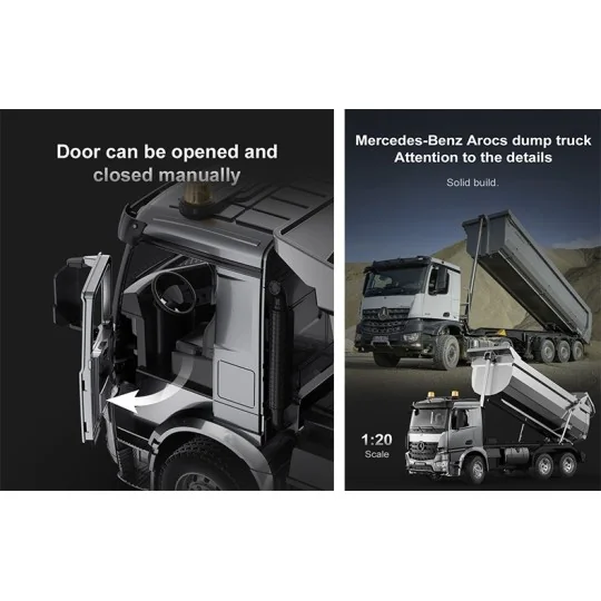 T805-Mercedes Benz Arocs RC Dump Truck - T2M - T805
