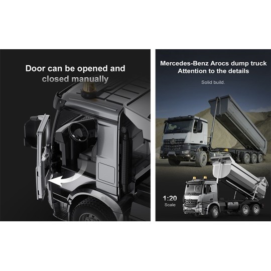 T805-Camion Benne RC Mercedes Benz Arocs - T2M - T805