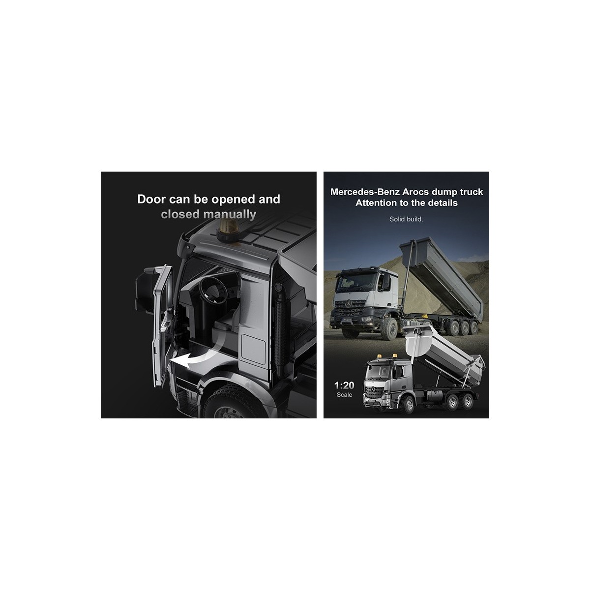 Mercedes Benz Arocs RC Dump Truck - T2M T2M T805 - 6