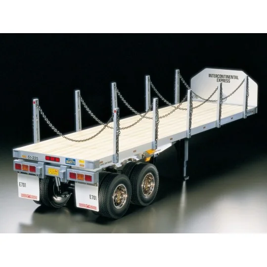 Semi-remorque plateau à 2 essieux Flatbed Kit 1/14 Tamiya 56306 Tamiya 56306 - 1 56306-Semi-remorque plateau à 2 essieux Flatbed Kit 1/14 Tamiya 56306