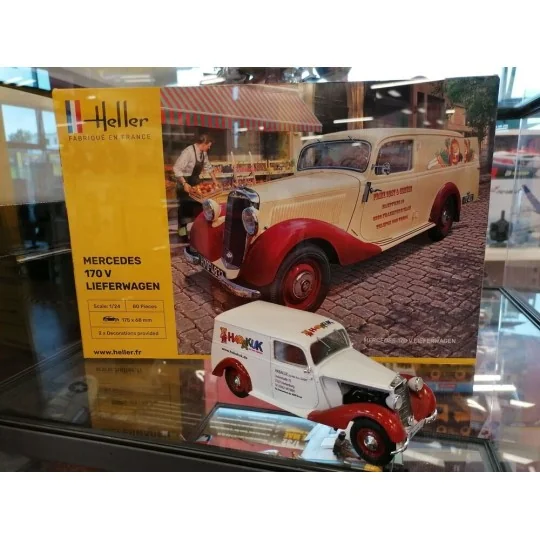 Mercedes 170 V Lieferwagen 1/24 Heller Heller HEL-80736 - 6 HEL-80736-Mercedes 170 V Lieferwagen 1/24 Heller - HEL-80736