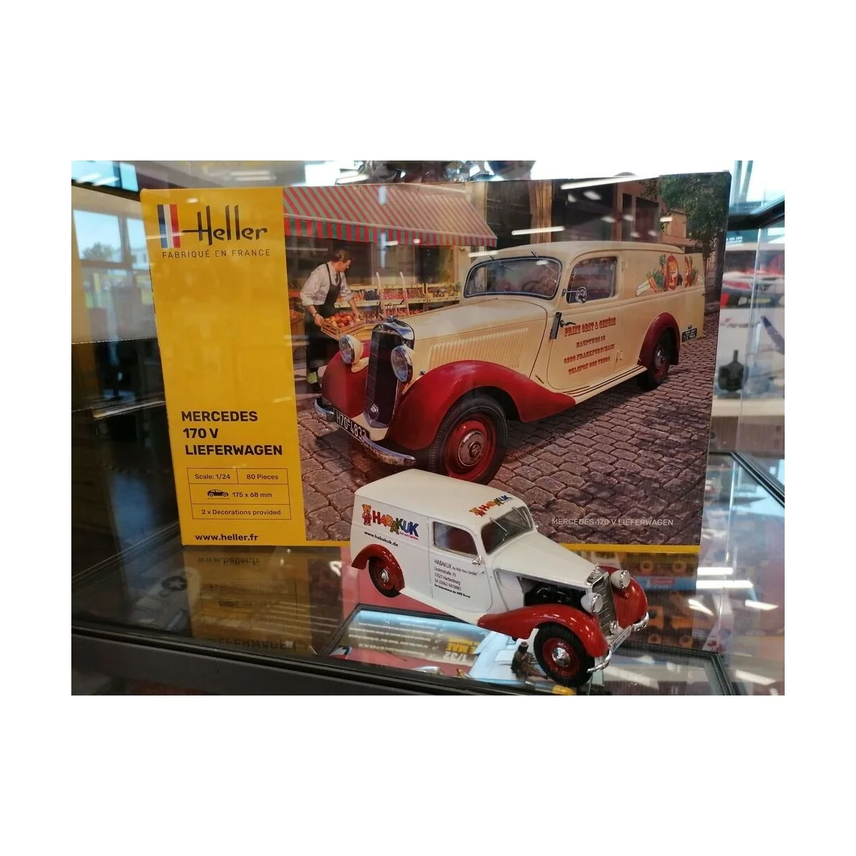 Mercedes 170 V Lieferwagen 1/24 Heller Heller HEL-80736 - 6 Mercedes 170 V Lieferwagen 1/24 Heller Heller HEL-80736 - 6