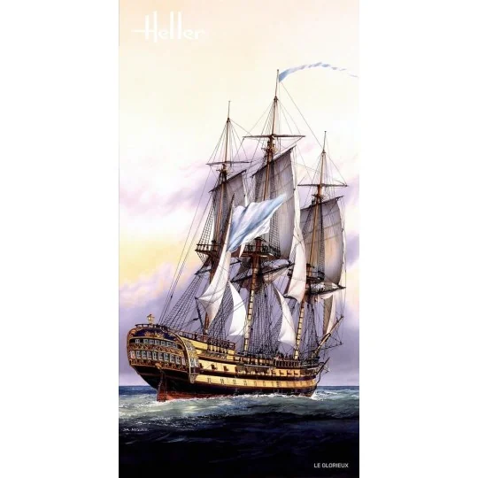 HEL-80889-Bateau Le Glorieux 1/150 Heller