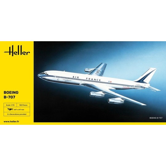 HEL-80452-Boeing B-707 Air France 1/72 Heller