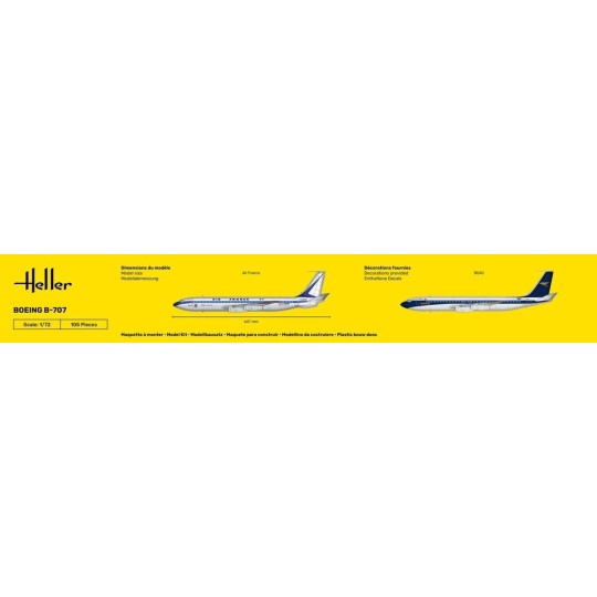 HEL-80452-Boeing B-707 Air France 1/72 Heller - HEL-80452