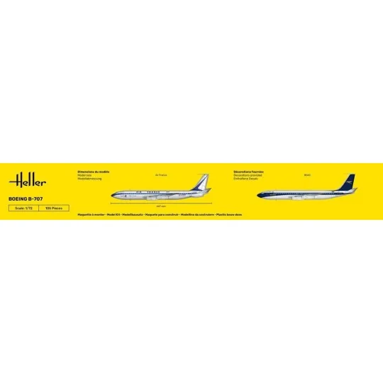 HEL-80452-Boeing B-707 Air France 1/72 Heller - HEL-80452