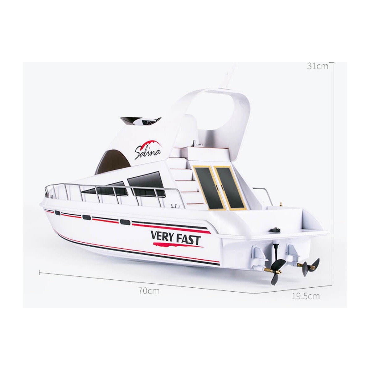 Bateau SALINA Yacht RC 700mm RTR Heng Long  HL3867 - 4