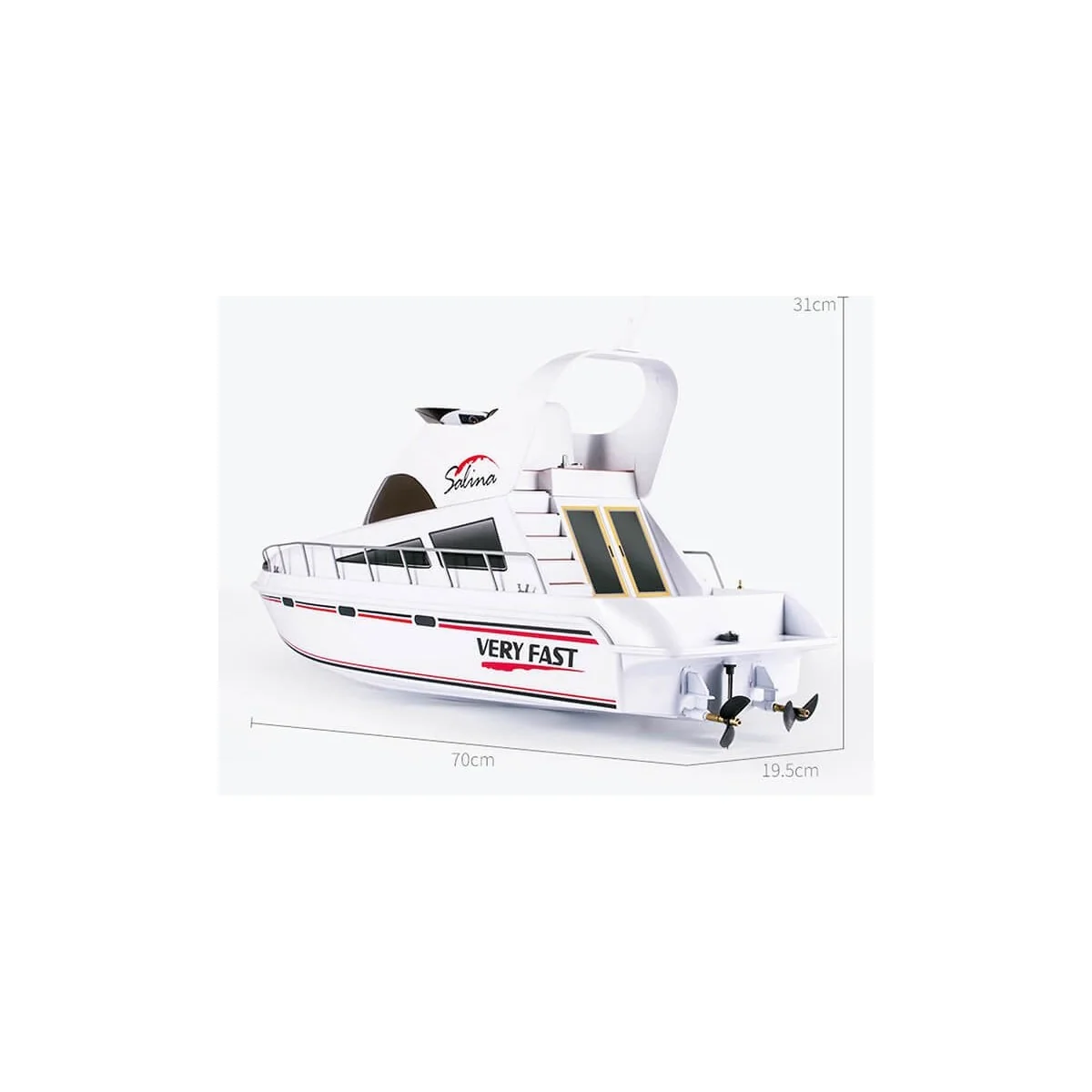 SALINA Yacht RC 700mm RTR Heng Long Boat  HL3867 - 13