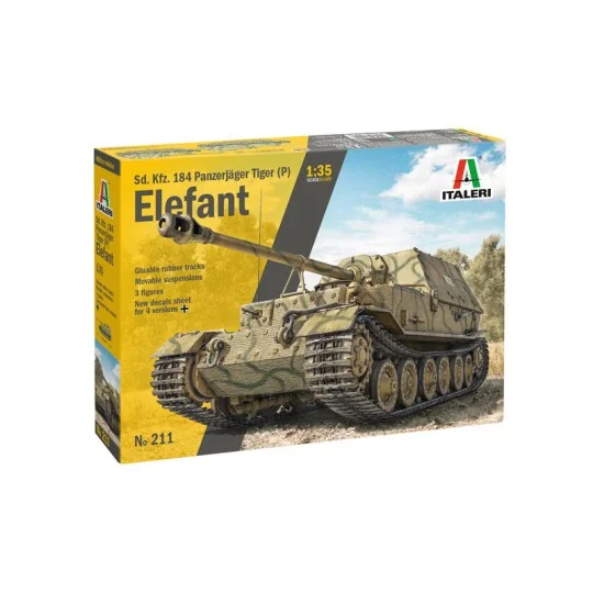 I211-Char Panzerjäger Tiger (P) Elefant 1/35 Italeri - I211