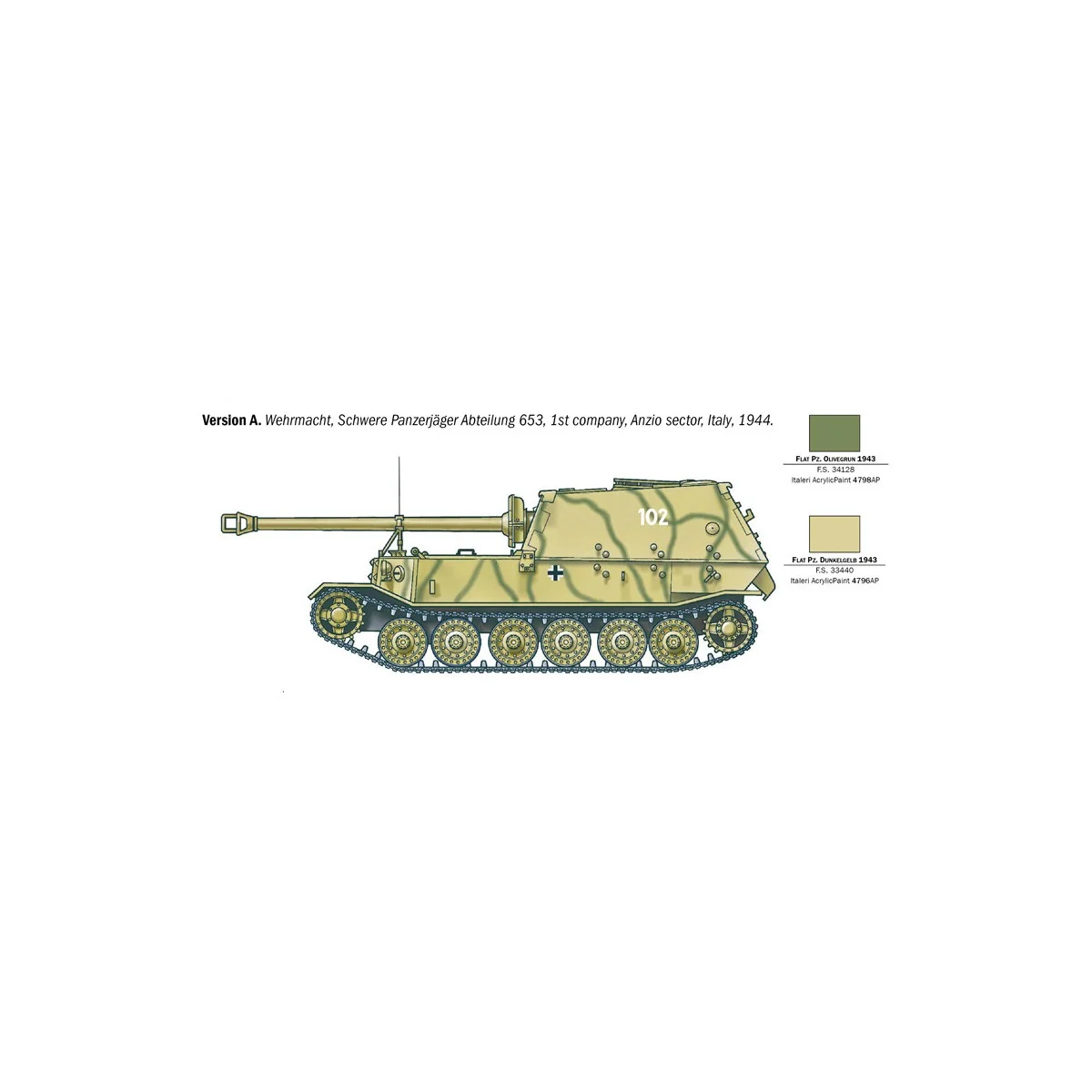 Char Panzerjäger Tiger (P) Elefant 1/35 Italeri Italeri I211 - 4
